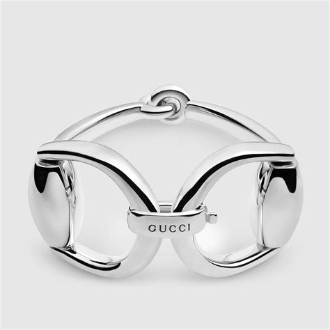 gucci boule silver bracelet|gucci horsebit bracelet silver.